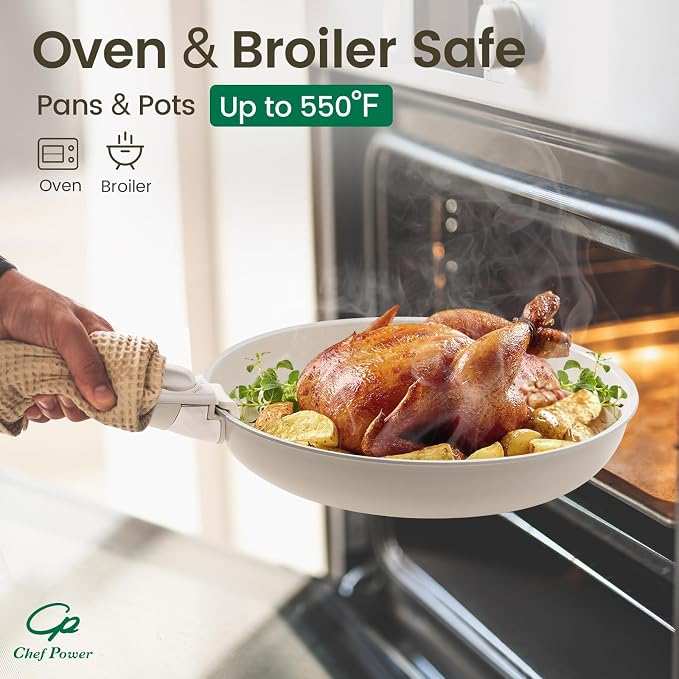 Chef Power Ceramic Cookware Set Non Toxic - Image 6