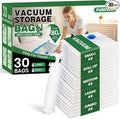 Vacuum Storage Bags, Comforters, Pillows-6 Jumbo+6 Large+6 Medium+6 Small+6 by FUNFERY