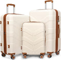 Luggage Sets 3 Piece with Spinner Wheel, Hardside Suitcase Set with TSA Lock by Unknown