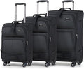 Hanke 3 Piece luggage Sets Softside Expandable luggage by Hanke