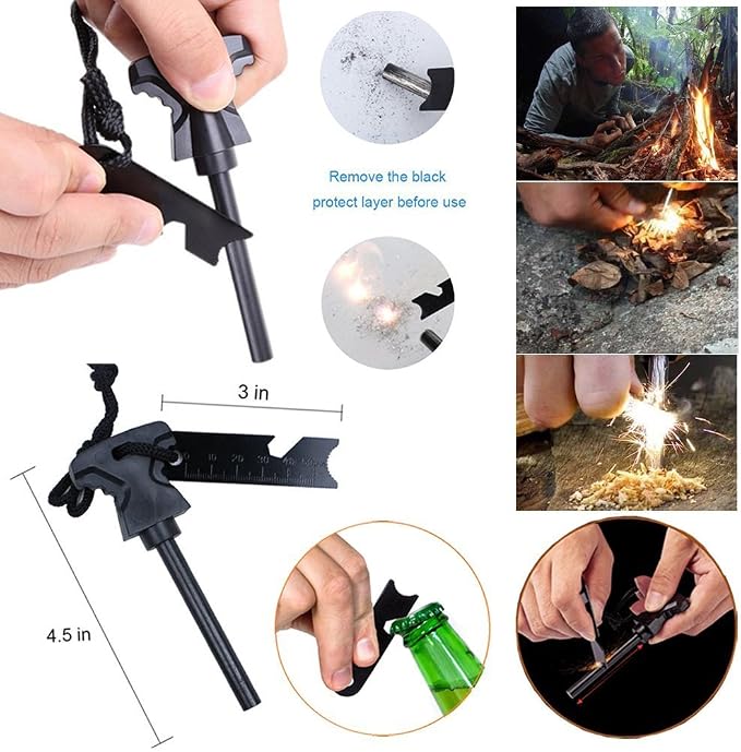 XUANLAN Emergency Survival Kit 13 in 1, Outdoor Survival Gear Tool - Image 5