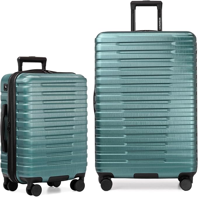 U.S. Traveler Boren Polycarbonate Hardside Rugged Travel Suitcase Luggage by USTraveler