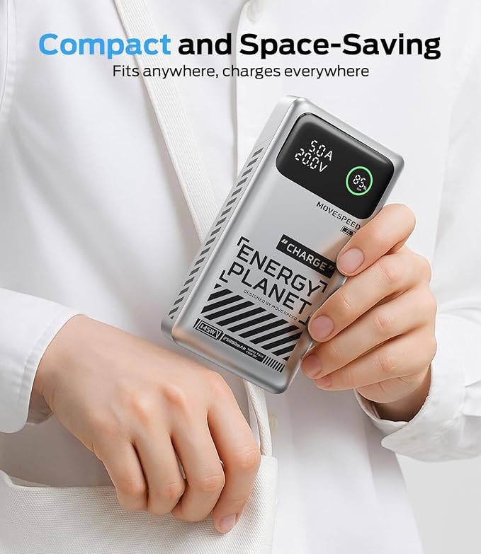 MOVE SPEED 145W Laptop Power Bank, PD 3.1 25, 000mAh Fast Charging Portable - Image 9