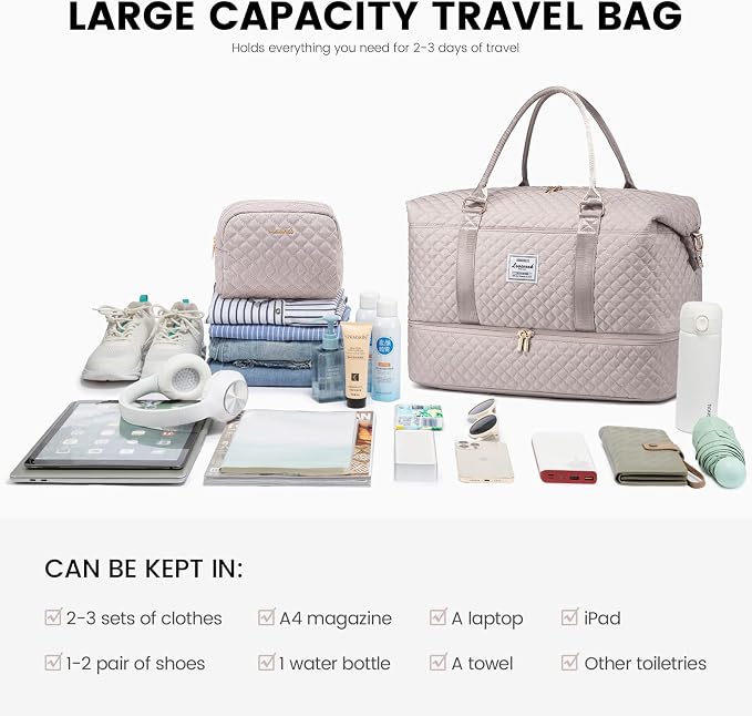 LOVEVOOK Travel Duffle Bag, Weekender Bags - Image 7