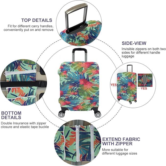 Travel Luggage Cover, Suitcase Protector Bag Fits 29-30 Inch Luggage - Image 2