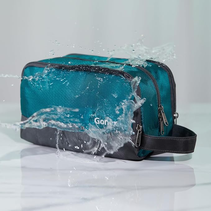 Gonex Travel Toiletry Bag Nylon, Dopp Kit Shaving Bag Toiletry Organizer - Image 5