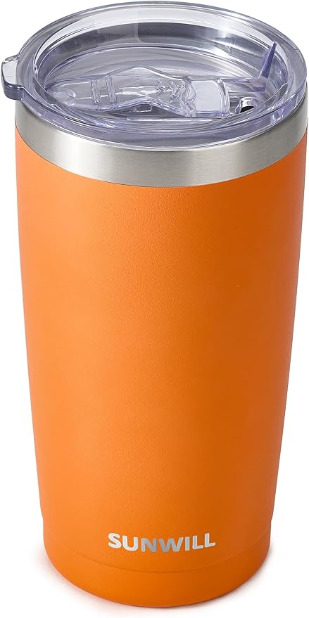 SUNWILL Travel Coffee Tumbler 20 oz, Insulated Mug by SUNWILL