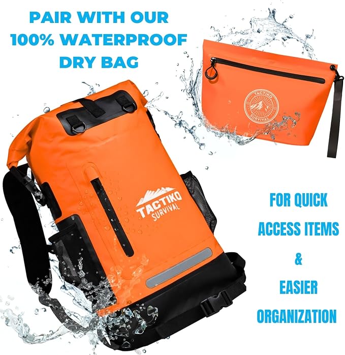 3-Pack Tactiko Heavy-Duty Splash Water Resistant Zipper Pouches - 3 L Hold-All - Image 8