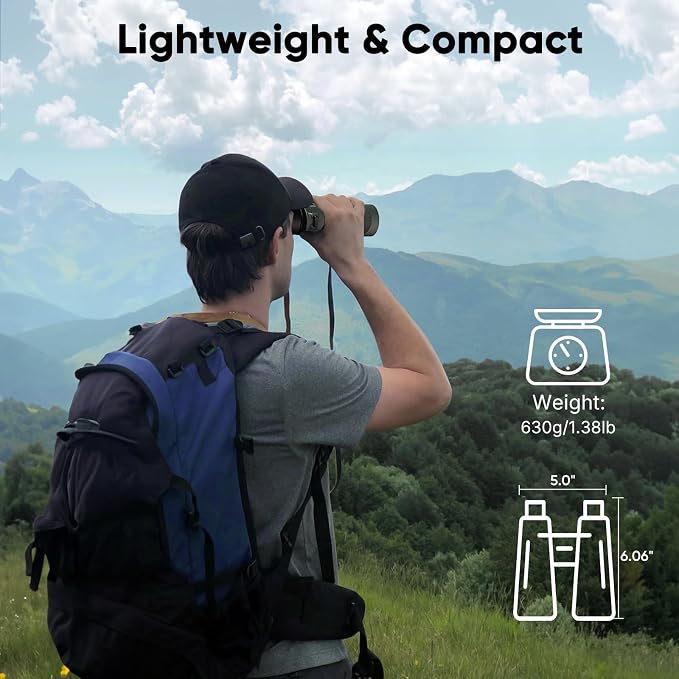 WOSPORTS 10x42 Binoculars for Adults - Image 4