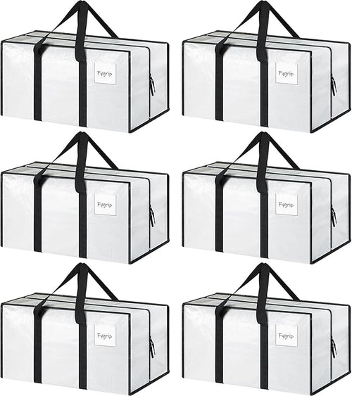 6 Pack Extra Heavy Duty Large Moving Bags by Fygrip