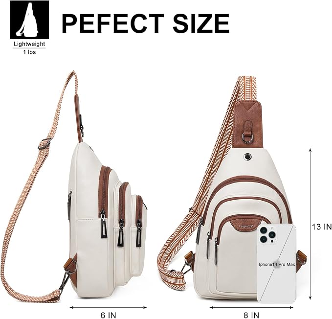 10L Crossbody Sling Bag for Women Men Anti Theft Cross Body Fanny Pack Belt Bag - Image 3