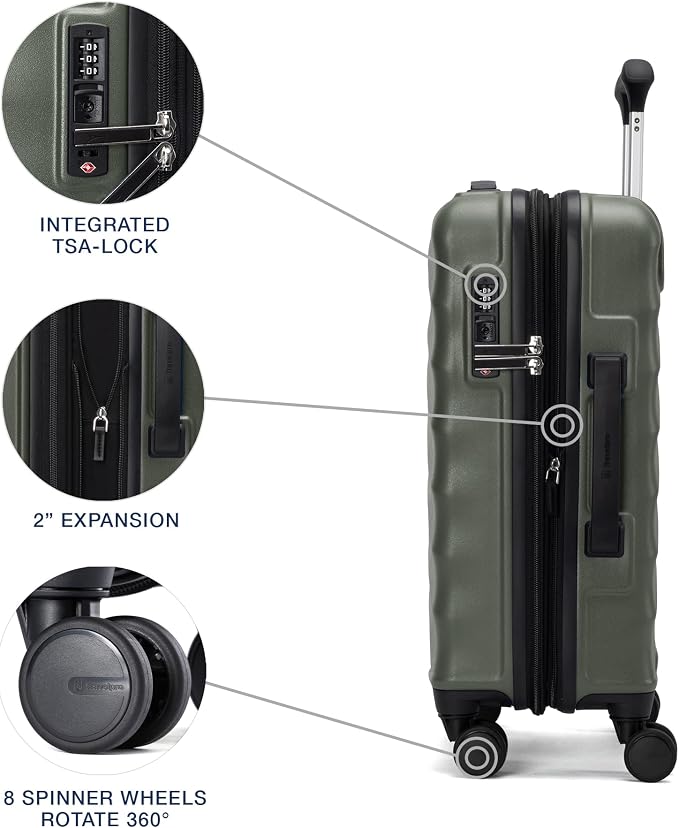 Travelpro Maxlite Air V2 Hardside Expandable Checked Luggage, 8 Spinner Wheels - Image 4