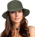 Durio Waterproof Bucket Hats for Woman UPF 50+ Sun Hat UV Protection Packable by DURIO