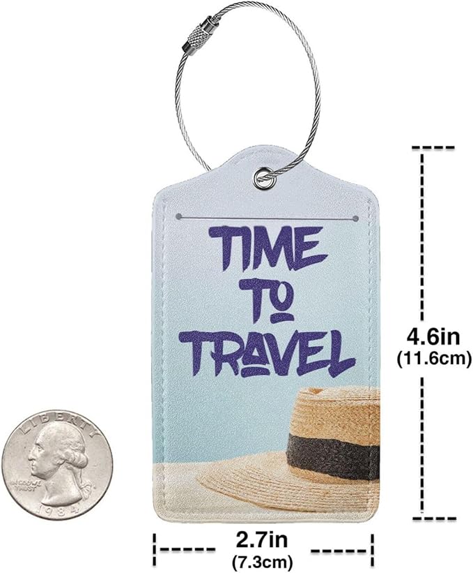2 Pcs Time to Travel Luggage Tag - Image 2