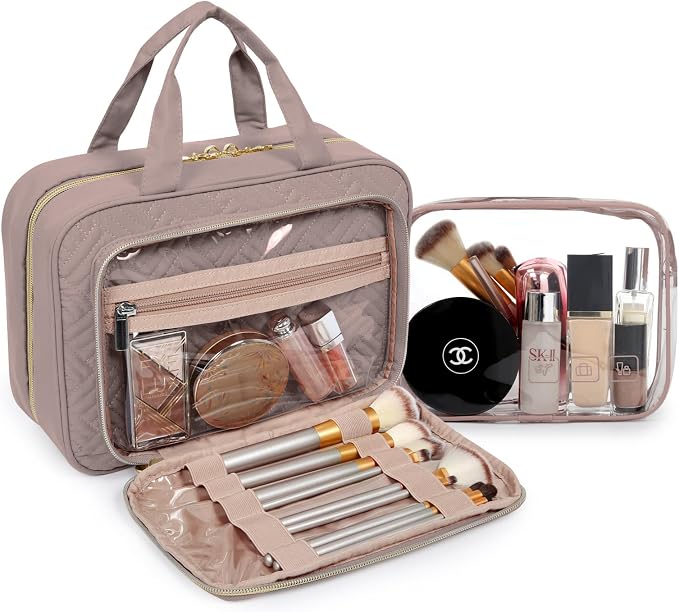 BAGSMART Toiletry Bag Hanging Travel Makeup Organizer - Image 2