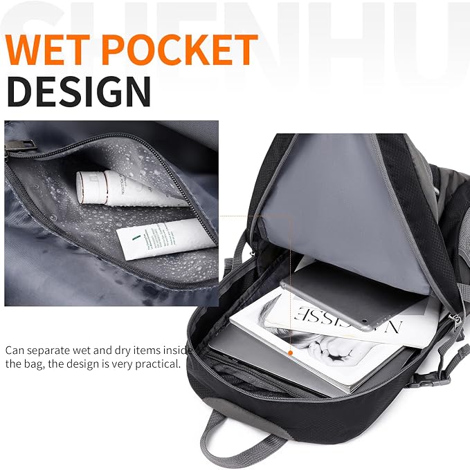 40L Hiking Backpack Lightweight Daypack Waterproof Travel Camping Backpack - Image 2