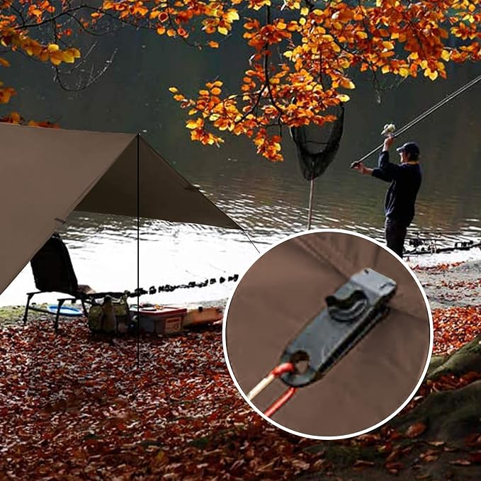 KALINCO Camping Tarp Waterproof, 10X12FT Hammock Rain Fly Tarp Tent, - Image 7