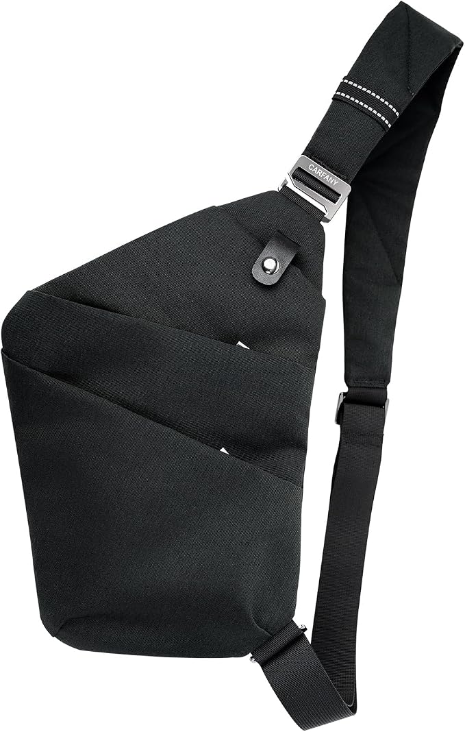 Anti-Theft Crossbody Sling Bag Unisex Slim Water Resistant Shoulder Bag Outdoor by Carfany