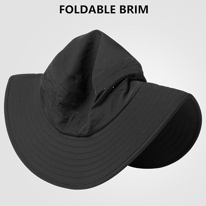 UPF 50+ Foldable Brim Water-Resistant Sun Bucket Hat - Image 2