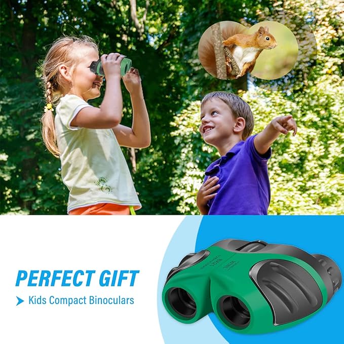 Easter Gifts for 3-12 Years Old Boys, VNVDFLM Compact 8x21 Shock Proof Green - Image 7