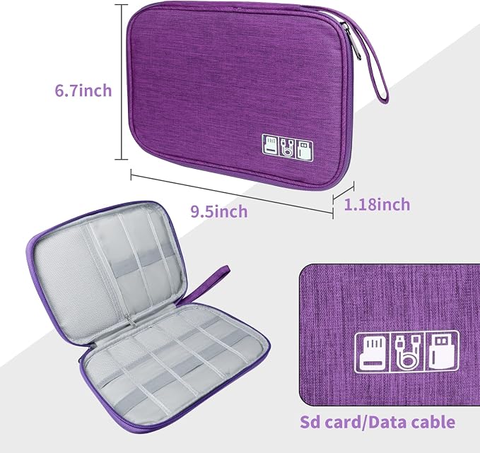 Electronics Travel Organizer, Portable Waterproof Electronic Travel Storage Bag - Image 5