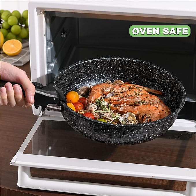 Pots and Pans Set, Nonstick Detachable Handle Cookware Set, Induction Kitchen - Image 6