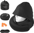 Travel Pillow - Hooded Neck Pillow Airplane Memory Foam Filling by Vzpeun