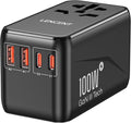 LENCENT Universal Travel Adapter, 100W GaN3 International Adaptor by LENCENT