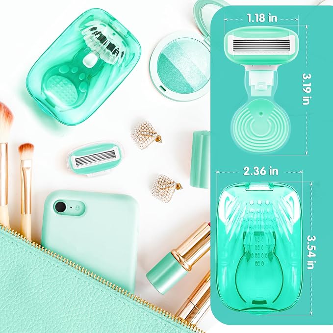 DreamGenius Travel Razors for Women Include 1 Handle and 5 Cartridges, Extra - Image 8