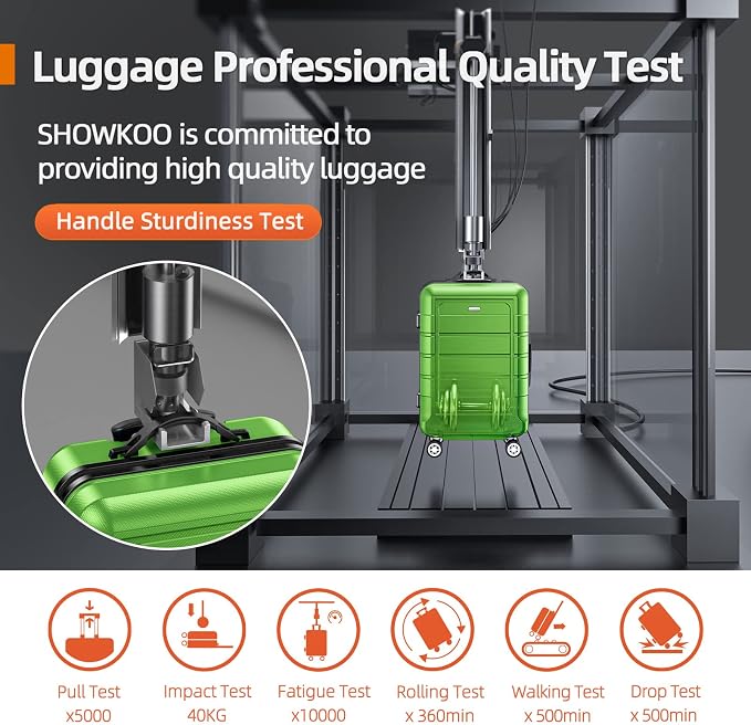 SHOWKOO Luggage Sets Expandable PC+ABS Durable Suitcase Sets Double Wheels TSA - Image 7