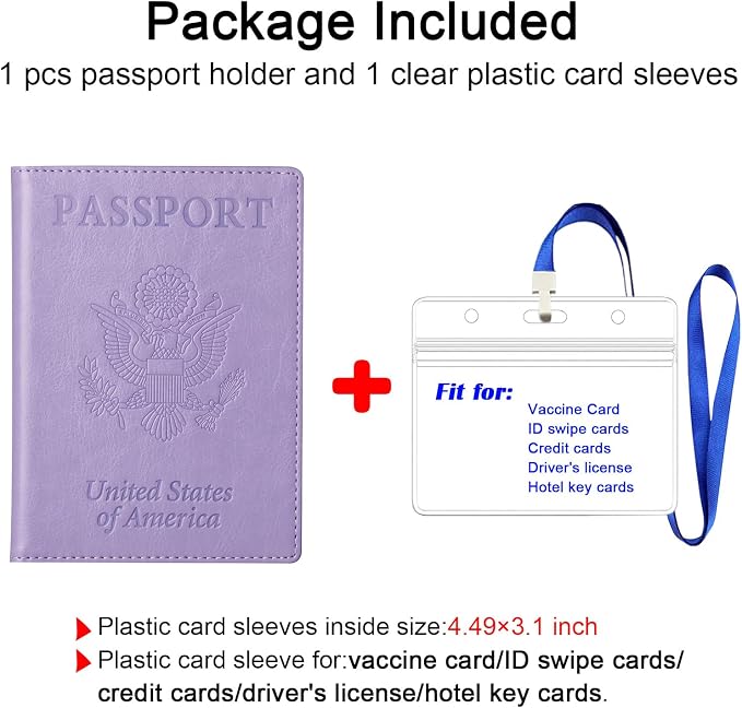 TIGARI Passport Holder for Travel Women Men, PU Leather Passport Wallet Cover - Image 5