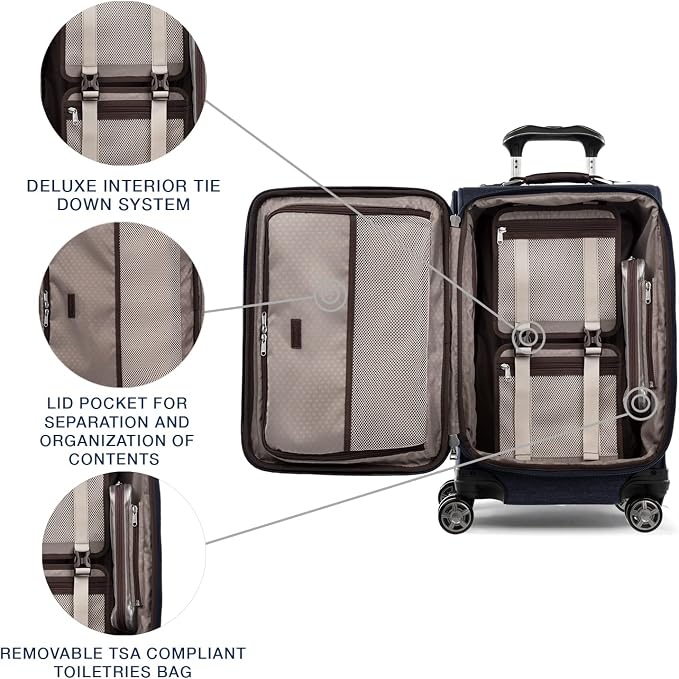 Travelpro Platinum Elite Softside Expandable Carry on Luggage, 8 Wheel Spinner - Image 5