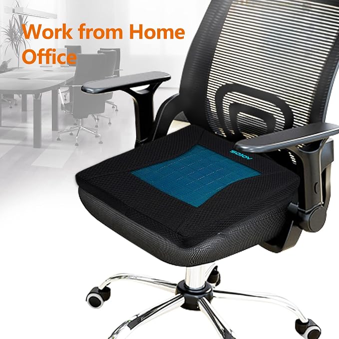 Sojoy Gel Seat Cushion, Portable Memory Foam Chair Seat Cushion - Image 6