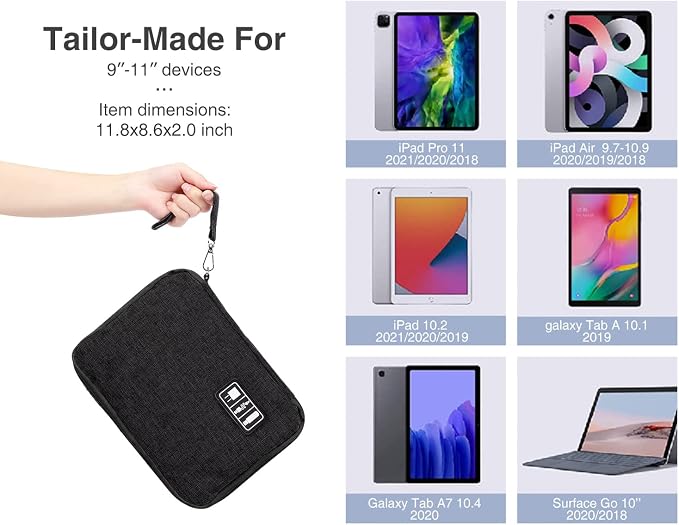 Luxtude Cord Organizer Travel, Cable Organizer Bag, Portable Electronics - Image 4