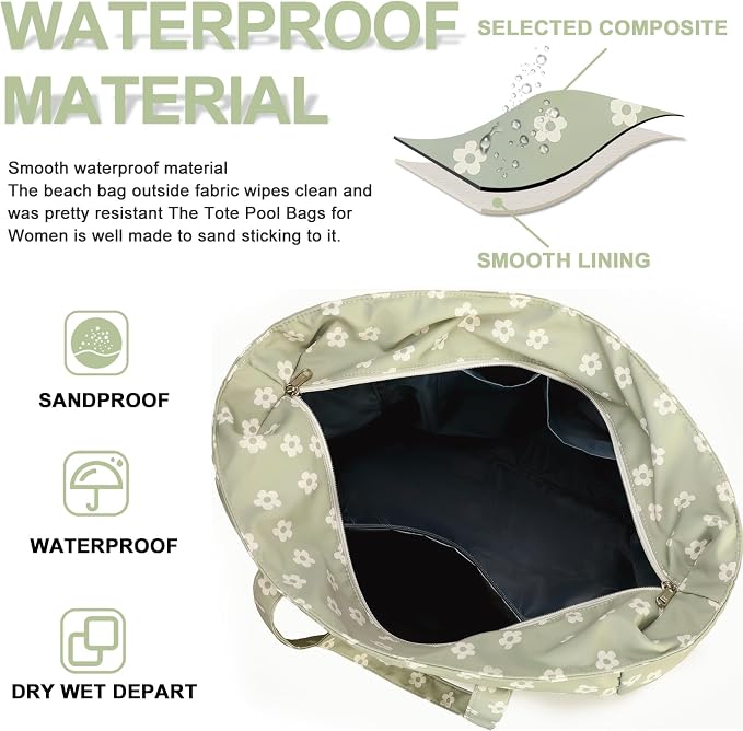 Waterproof Beach Tote Pool Bags - Image 4