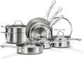 Stainless Steel Cookware Set, Tir-Ply Pots and Pans Set, PFOA Free, Frying Pans by VocVoi