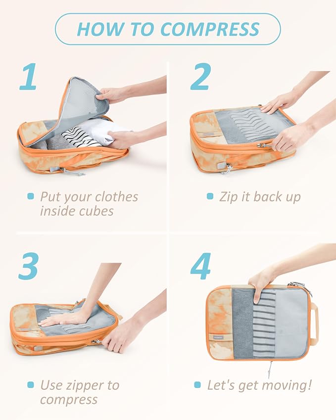 BAGSMART 6 Set Compression Packing Cubes - Image 7