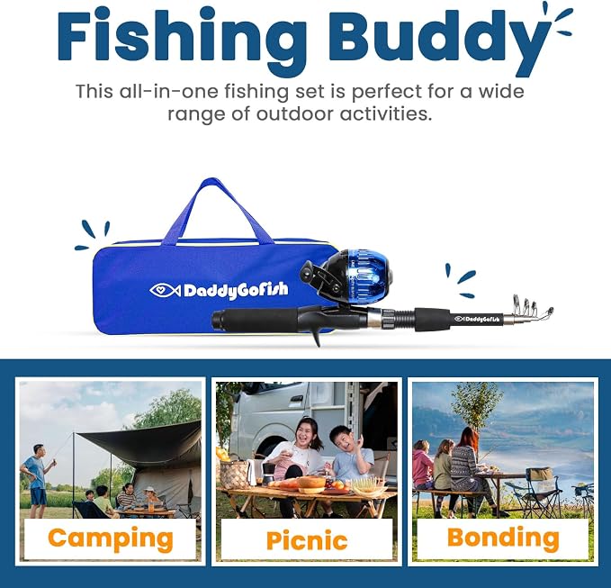 DaddyGoFish Kids Fishing Pole - Image 6