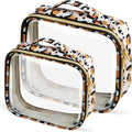 TSA Approved Travel Toiletry Bag, 2 Pack Clear Makeup Bags by FAYORORY