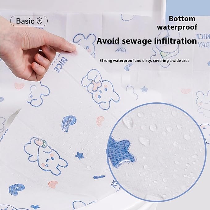 Disposable toilet seat cover, 30 pieces of oversized waterproof toilet seat - Image 3