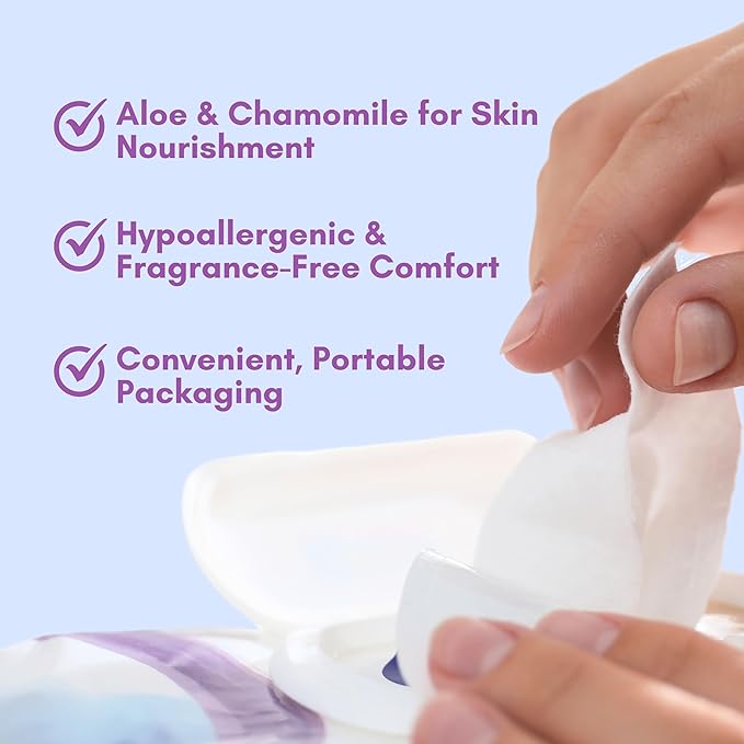 Nurture XL Antibacterial Body & Hand Wipes | Alcohol-Free Antiseptic Wet - Image 6