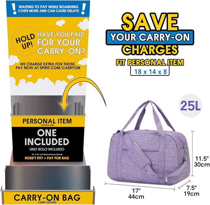 Narwey 18" Carry on Bag Underseat - Image 2