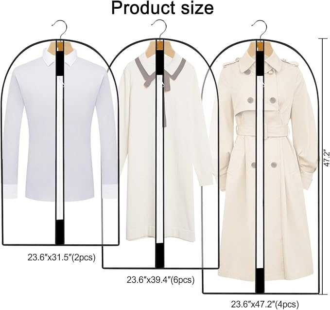 Pwsap 12 Pack Breathable Clothes Covers - Image 6