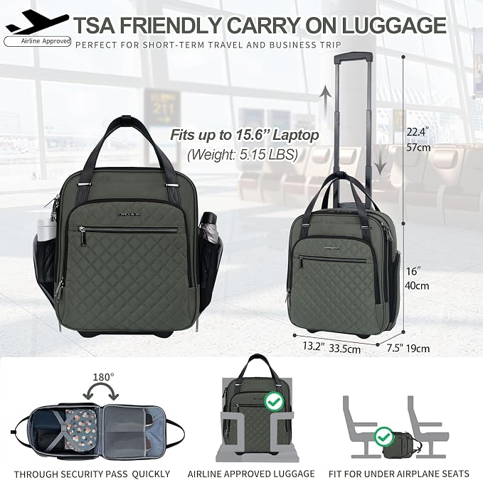 EMPSIGN Underseat Carry On Wheeled - Image 2