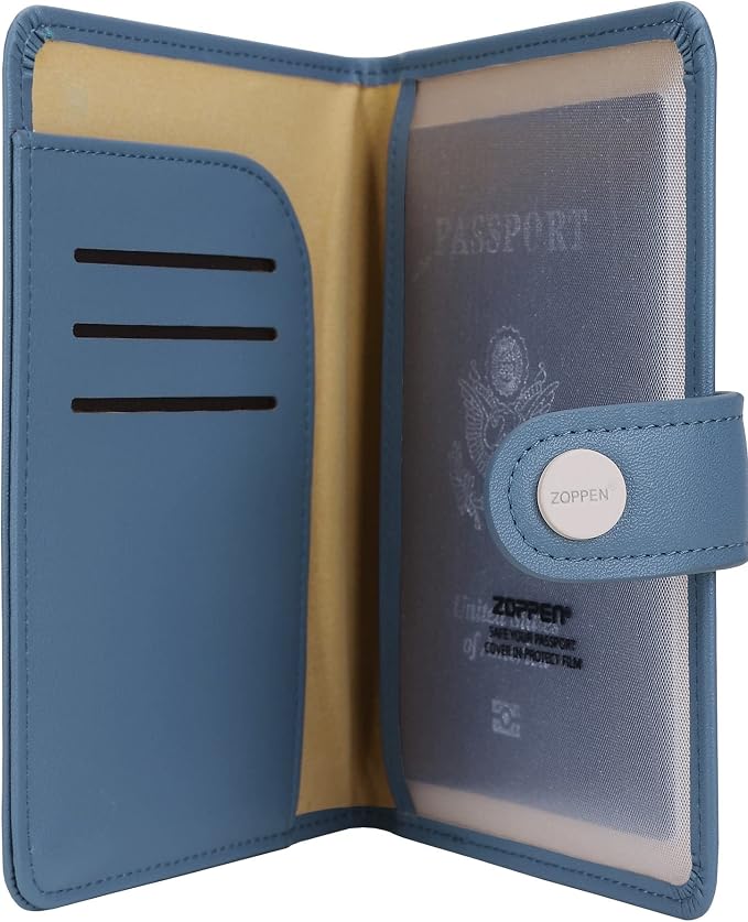 ZOPPEN Passport Holder Women, Passport Cover Travel Wallet Rfid Blocking - Image 4