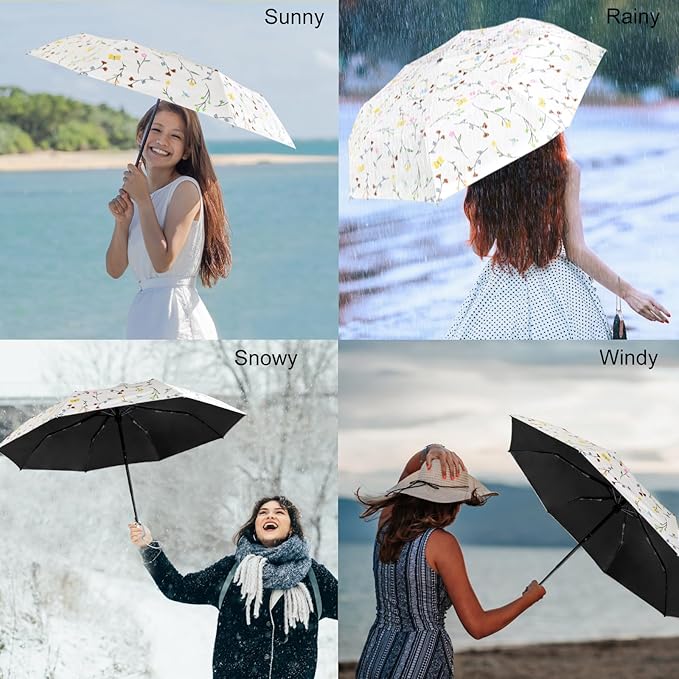 Cuby UV Sun Umbrella Compact Folding Umbrella lightweight Portable Manual - Image 6