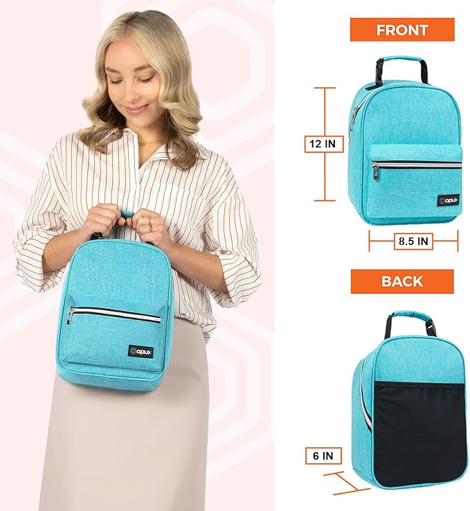 opux Lunch Box for Girls Boys Kids, Insulated Leakproof Lunch Bag, Reusable - Image 2