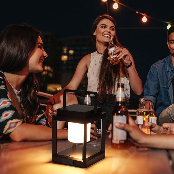 LETRY Outdoor Table Lamp, Brightness LED Nightstand Lantern, Portable - Image 6