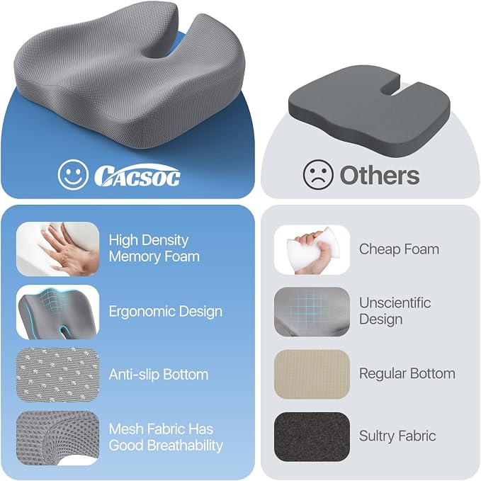Seat Cushion, Extra Large Memory Foam Cushion - Image 6