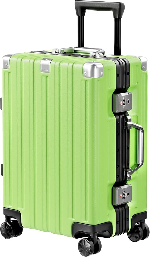 Krute Carry On Luggage 20 inch Aluminum Frame Suitcase by Krute